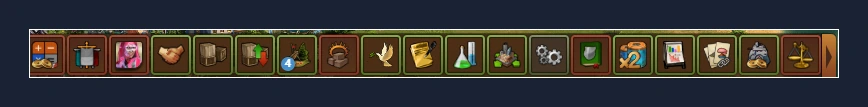 Barre FoE Helper dans le jeu