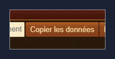 Bouton copier les données